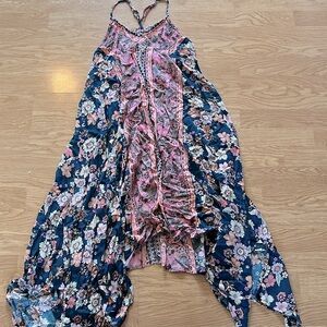 Boho style skinny strap dress, size large